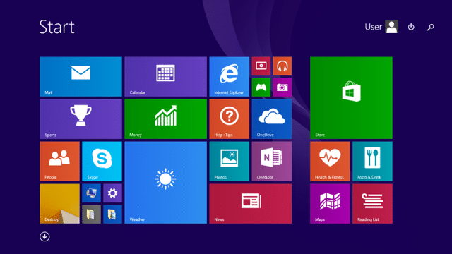 Windows_8.1_Pro_Default_Start_Screen ระบบปฏิบัติการที่แย่ที่สุด