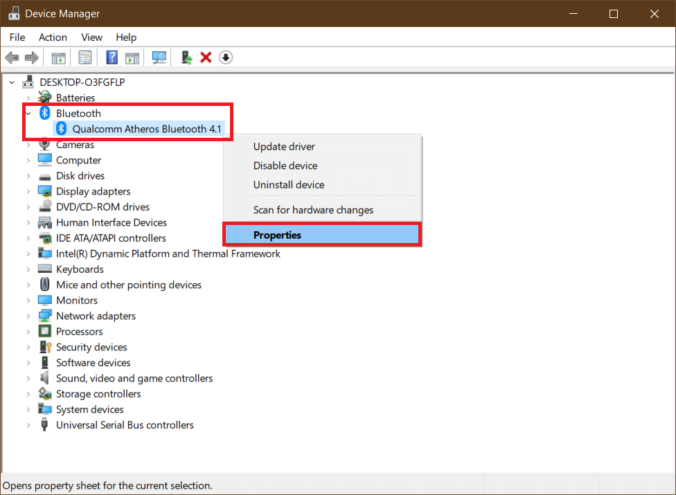 Opção de propriedades. o que é WDF e como corrigir o erro WDF_VIOLATION no Windows 10