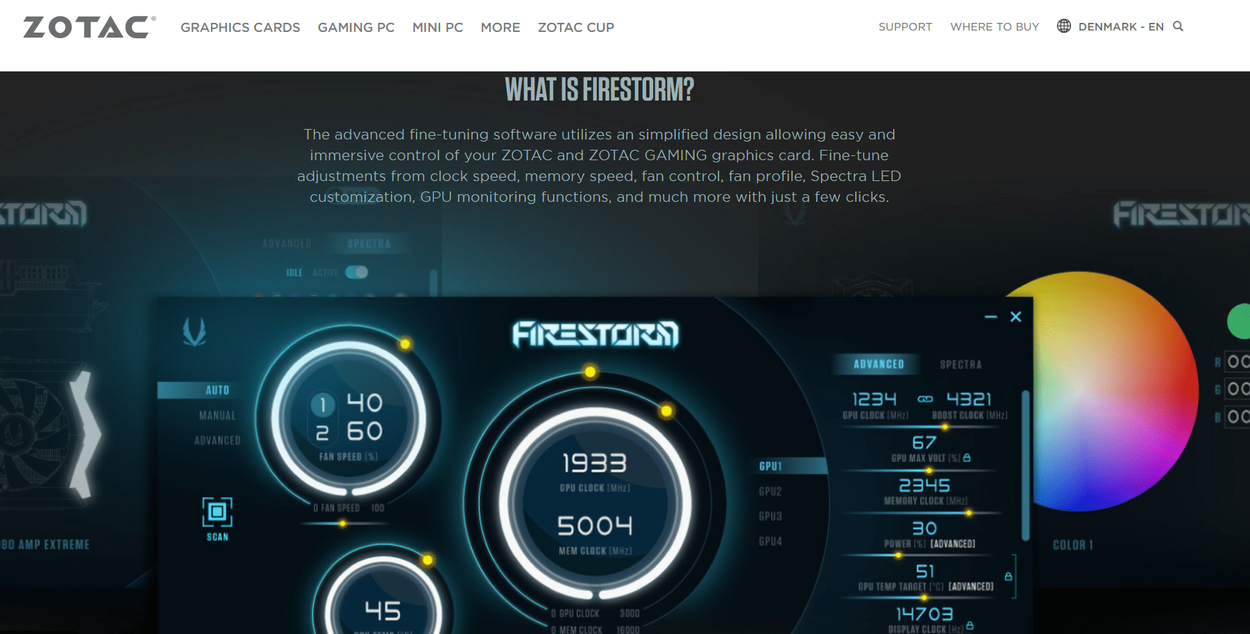 Tormenta de fuego Zotac