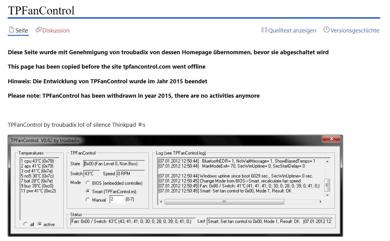 Controllo TPFan. I 14 migliori software per il controllo della velocità della ventola