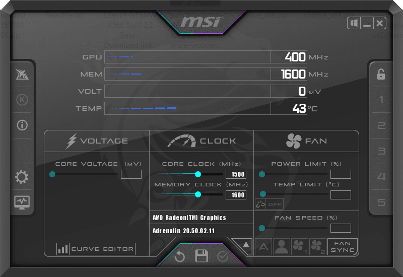 MSIアフターバーナー