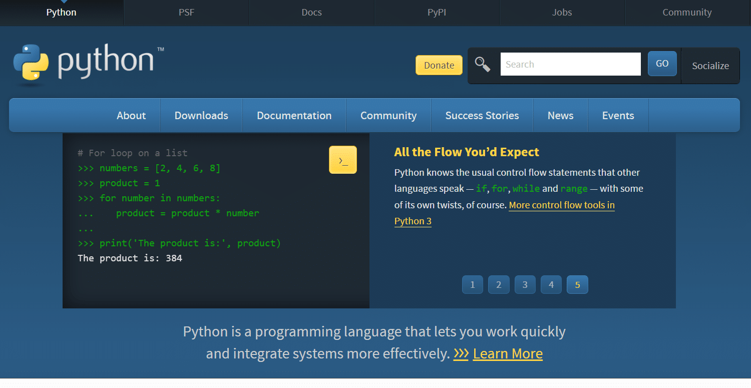 linguaggio di programmazione Python. 10 migliori linguaggi di programmazione da imparare