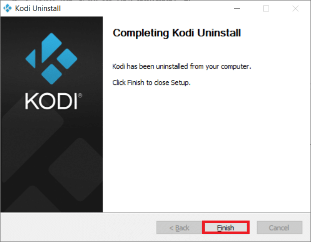 單擊完成以完成該過程。如何優化 Kodi