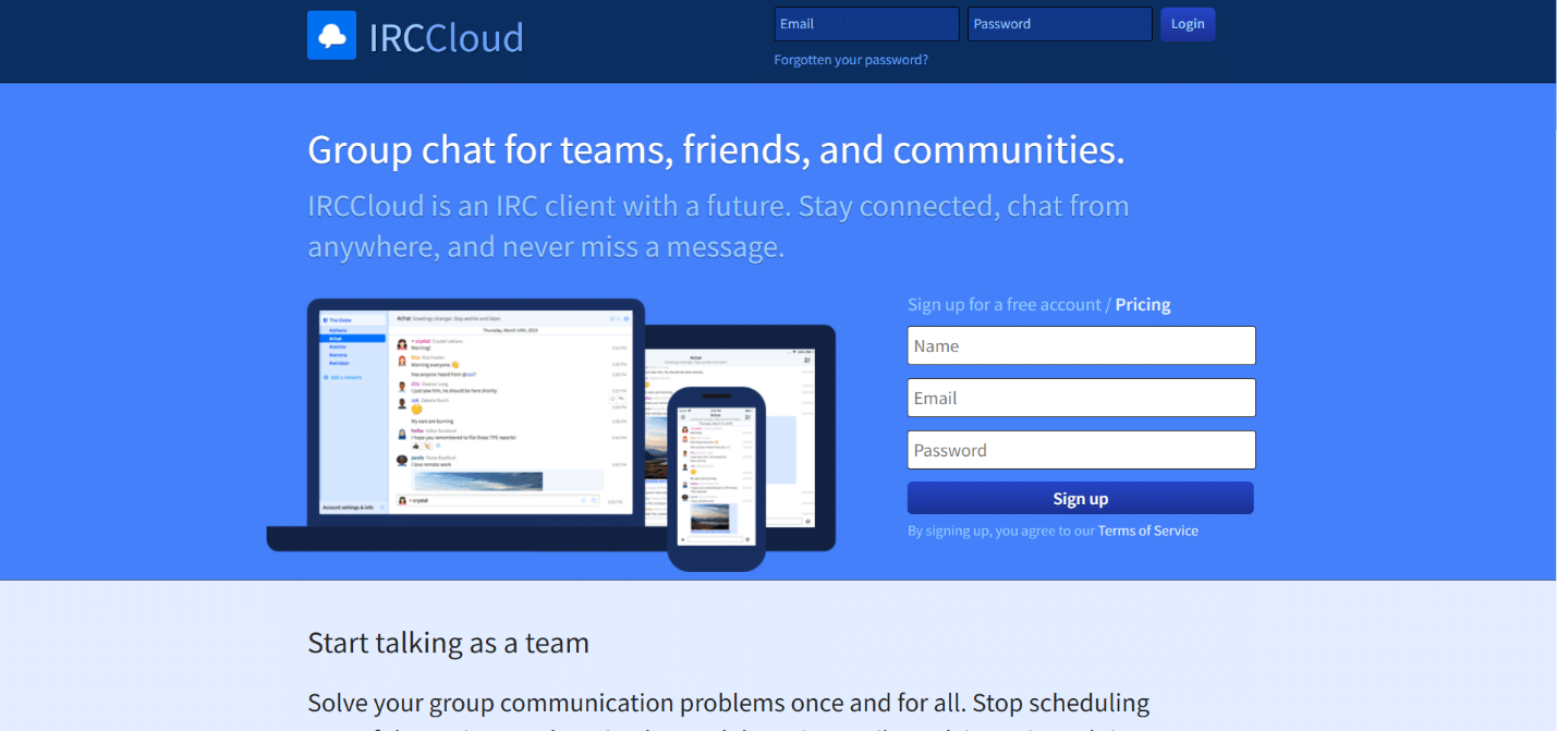 IRCCloud. أفضل عملاء IRC لنظام التشغيل Windows