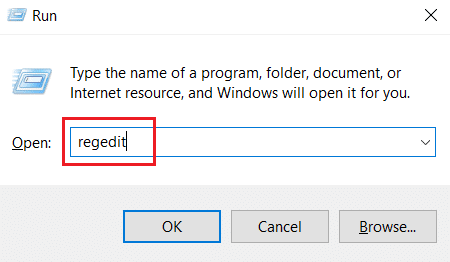 Dialogfeld ausführen. Korrigieren Sie den MoUSO Core Worker Process in Windows 10