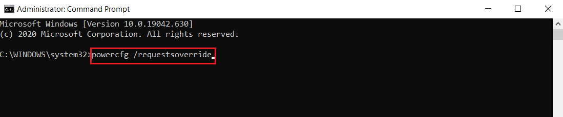 Comando per verificare l'overrule del processo di richiesta MoUSO Core Worker Process. Correggi il processo MoUSO Core Worker in Windows 10