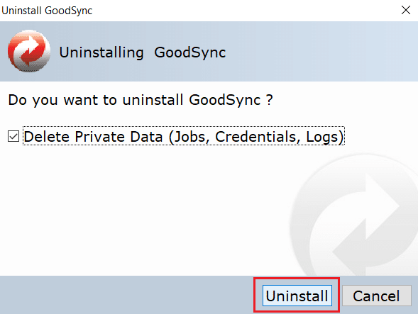 Pulsante di disinstallazione. Correggi il processo MoUSO Core Worker.exe MoUSO in Windows 10