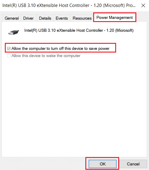 Permita que la computadora apague este dispositivo para ahorrar energía. Arreglar MoUsoCoreWorker.exe MoUSO Core Worker Process en Windows 10