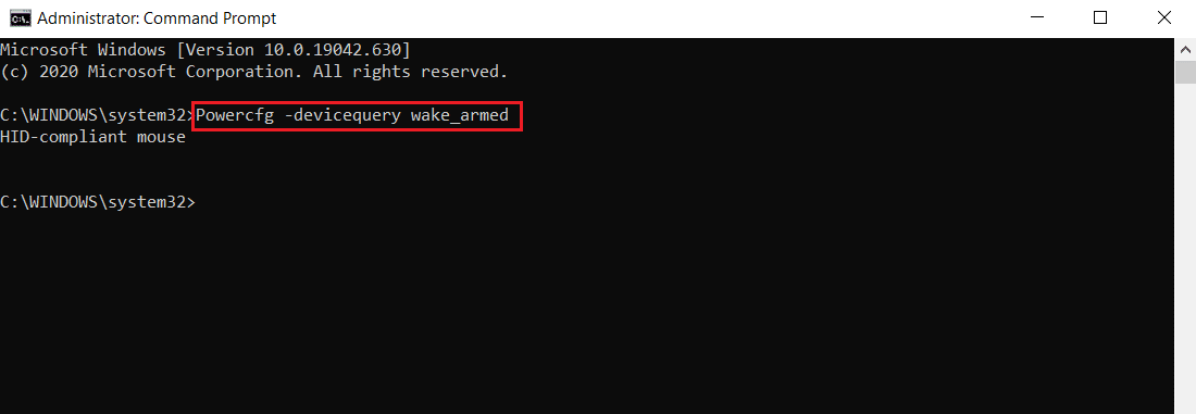 Comandă pentru afișarea dispozitivelor care nu pot fi oprite. Remediați MoUsoCoreWorker.exe MoUSO Core Worker Process în Windows 10