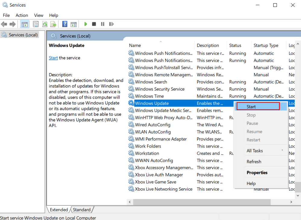 Startoption. Reparieren Sie den MoUSO Core Worker MoUsoCoreWorker.exe-Prozess in Windows 10