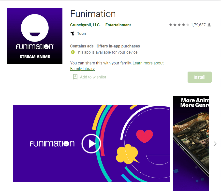 Игровой магазин Funimation