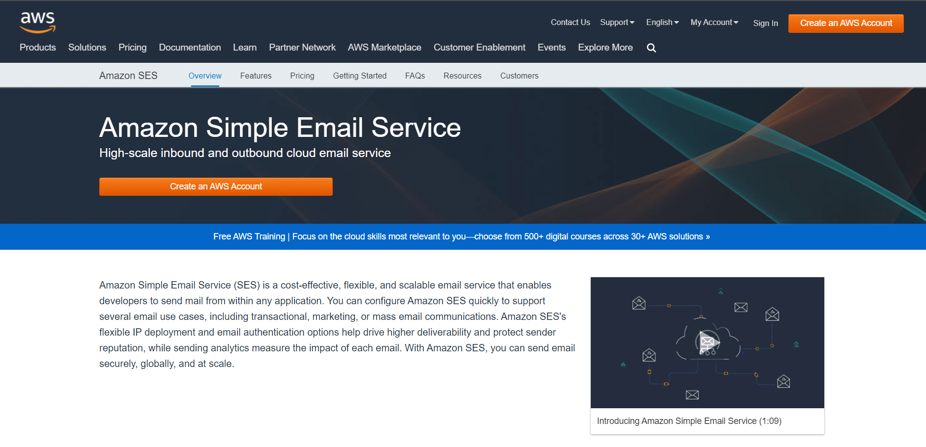 Amazon SES. Os 30 melhores provedores de serviços de e-mail em massa gratuitos