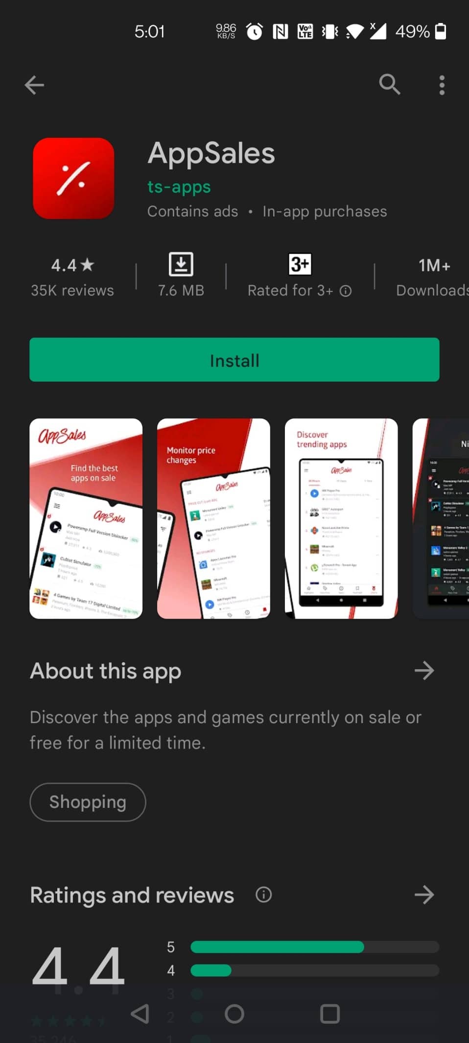 AppSales. 14 meilleures applications Android pour télécharger gratuitement des applications payantes