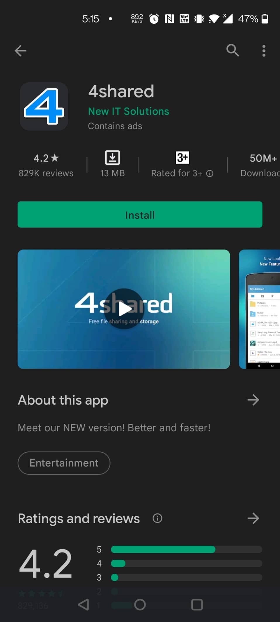 4shared. 14 من أفضل تطبيقات Android لتنزيل التطبيقات المدفوعة مجانًا