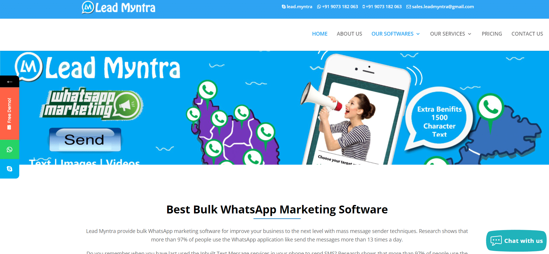 الرصاص Myntra | برنامج تسويق WhatsApp بالجملة