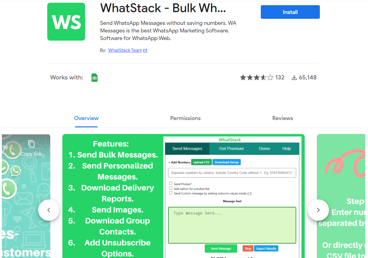 WhatStack Massen-WhatsApp-Sender