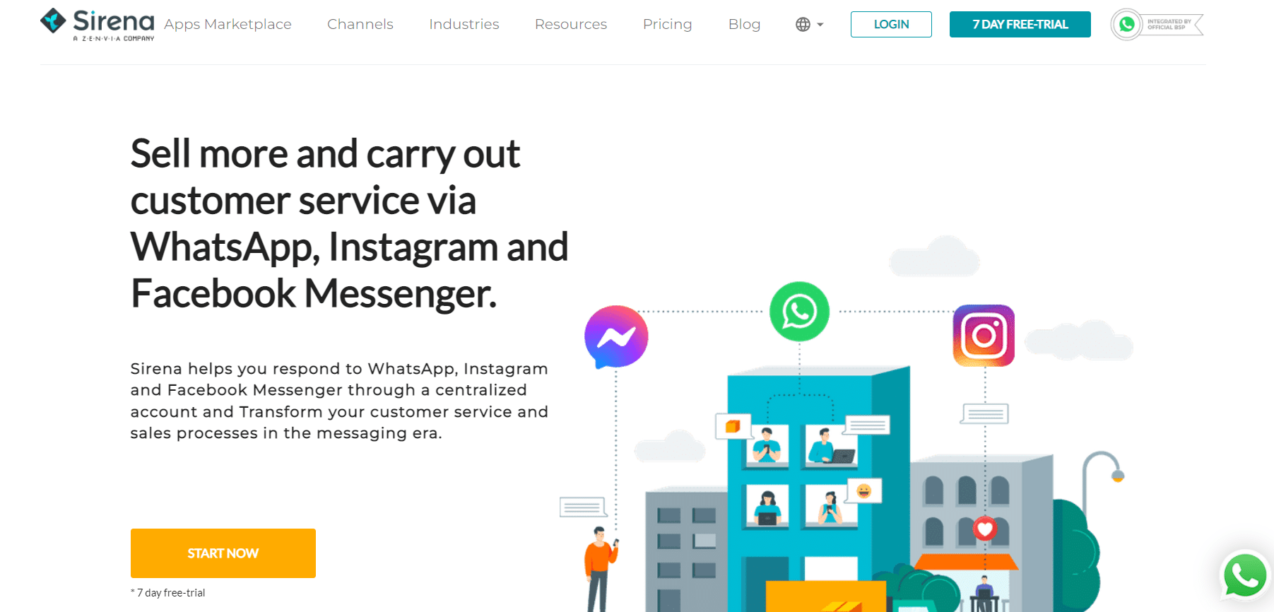 سيرينا | برنامج تسويق WhatsApp بالجملة