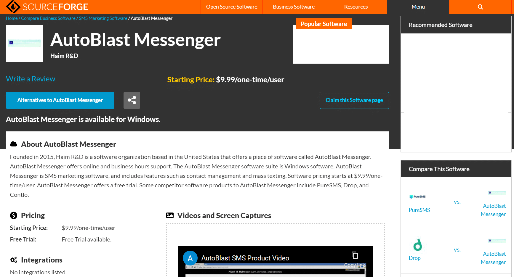 AutoBlast Messenger