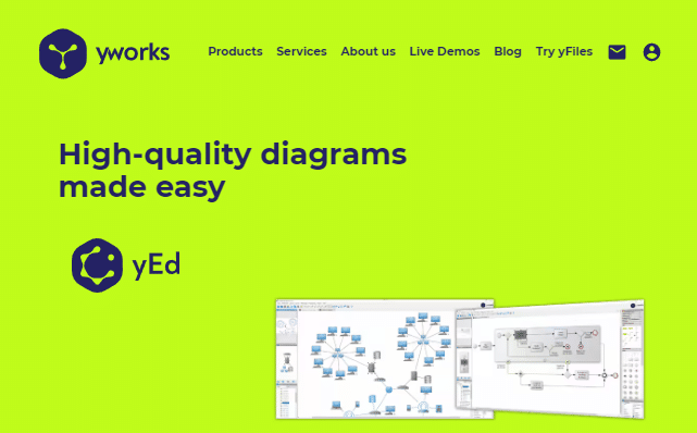 Situs Web Resmi untuk Editor Grafik yEd