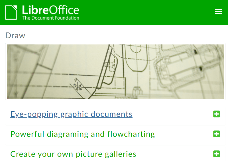 LibreOffice Draw 공식 웹사이트