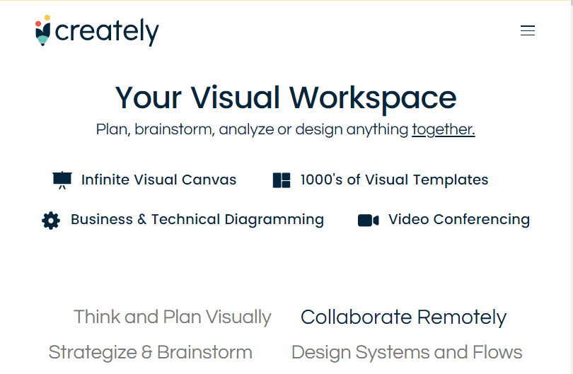 Creately 공식 웹사이트 | 21 최고의 무료 Visio 대체 온라인