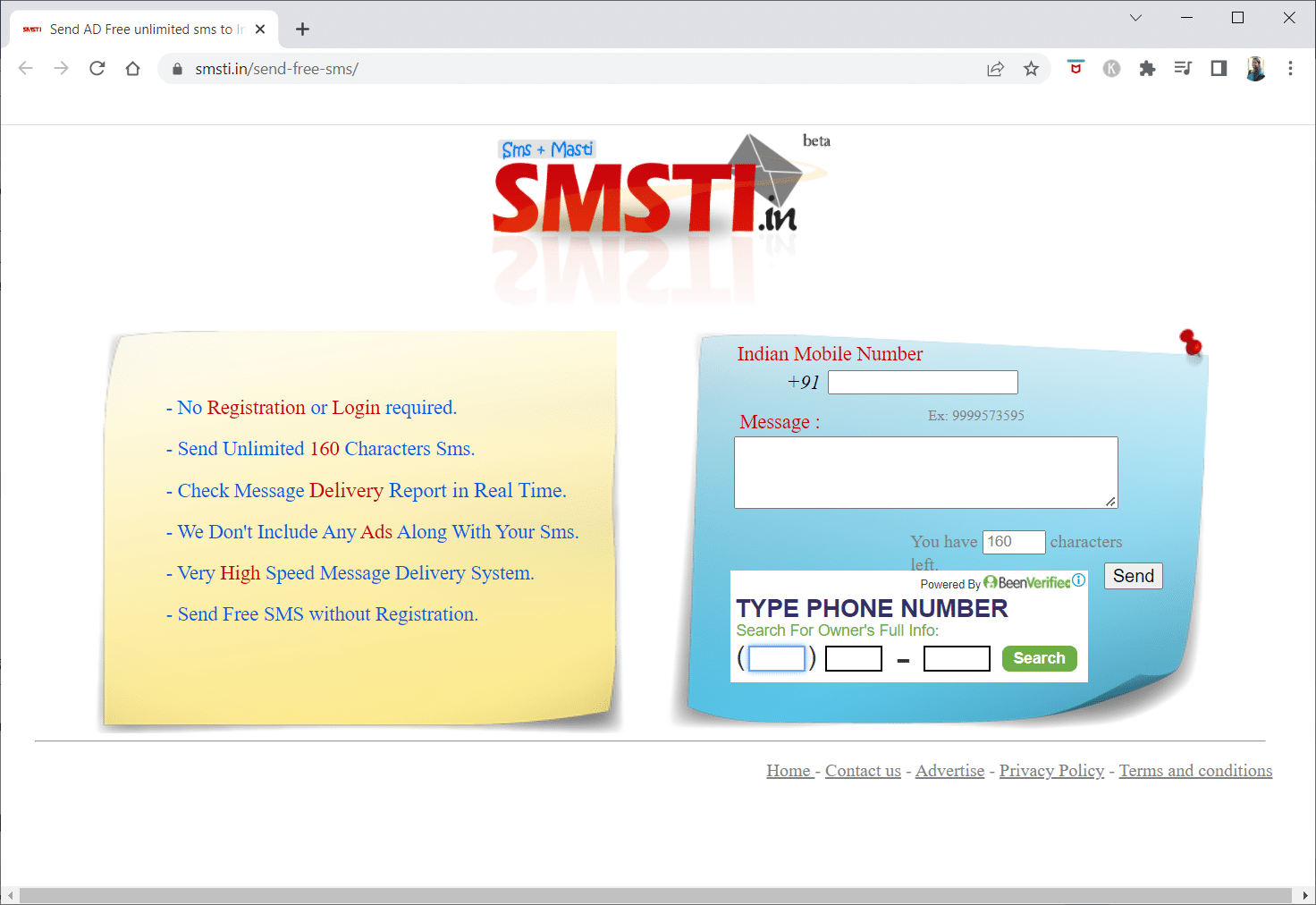 SMSTI。 14最高の無料の匿名メッセージのウェブサイト