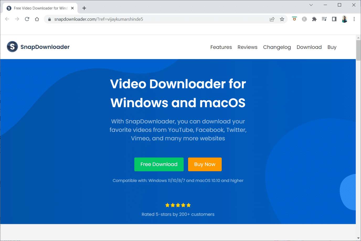 SnapDownloader。 30の最高のビデオグラバーツール