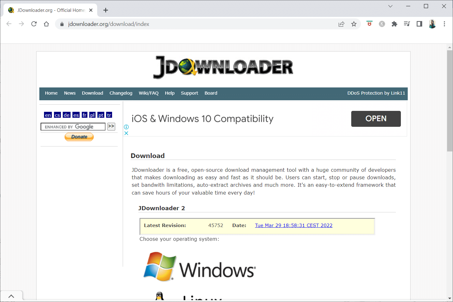 JDownloader. downloaders de vídeo online grátis