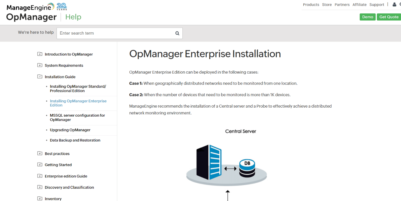 ManageEngine OpManager. أفضل 16 برنامجًا مجانيًا لمراقبة الشبكات