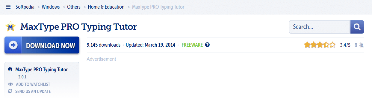 برنامج MaxType PRO Typing Tutor