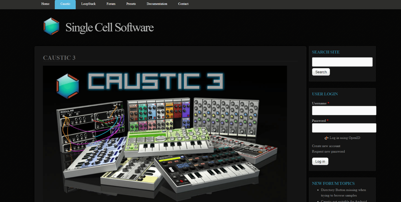 Caustic 3. Los 36 mejores software para crear ritmos para PC