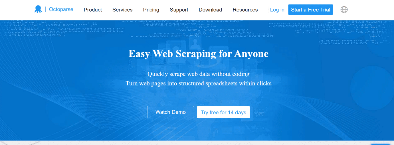 Antarmuka pengguna grafis, teks, Deskripsi situs web dibuat secara otomatis. Alat Scraping Web Gratis Terbaik