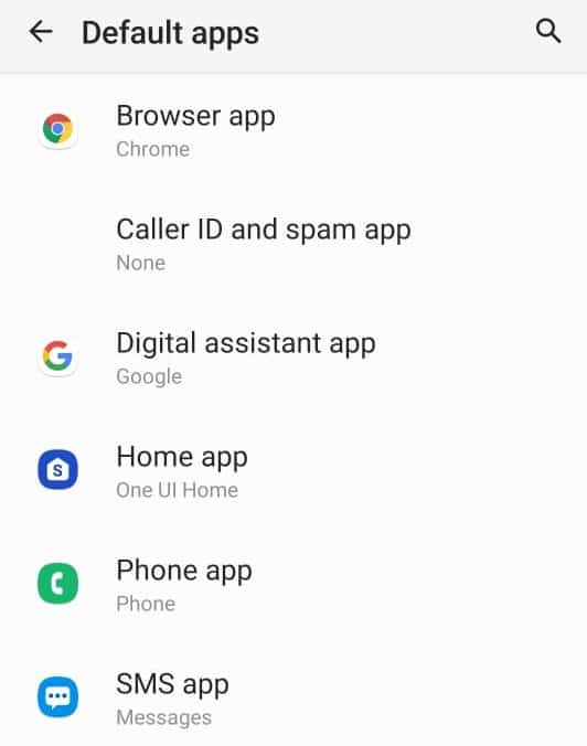 Selecione o aplicativo padrão que você deseja alterar. Como abrir o menu de configurações do telefone Android