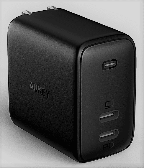 AUKEY شاحن جداري بمنفذين USB