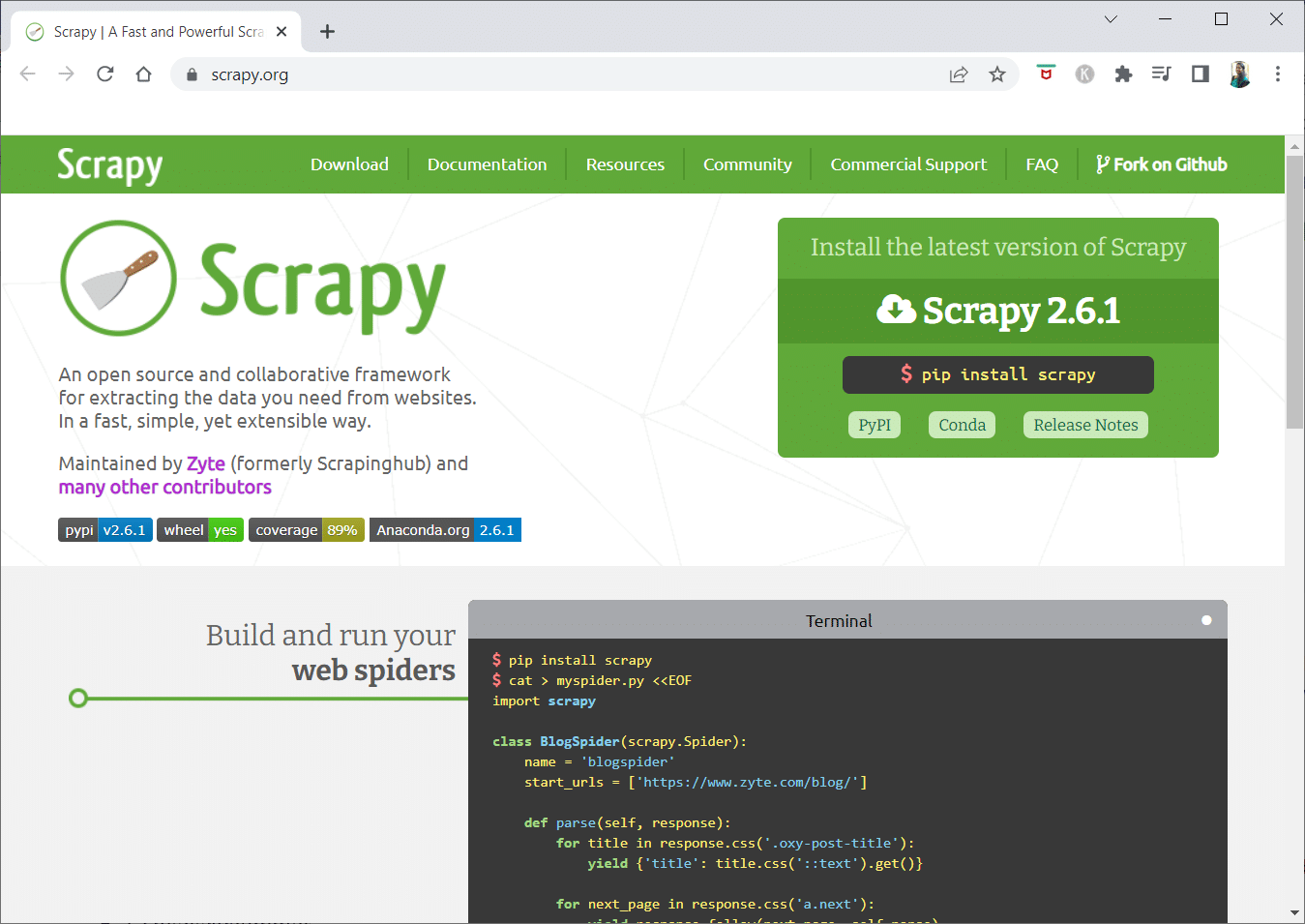 Graffiato. 25 migliori strumenti gratuiti per il crawler web