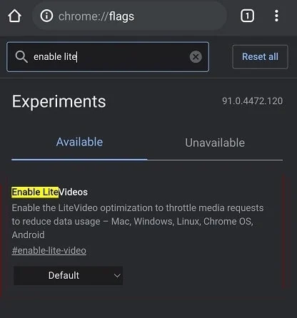 aktifkan-lite-video-chrome-flags