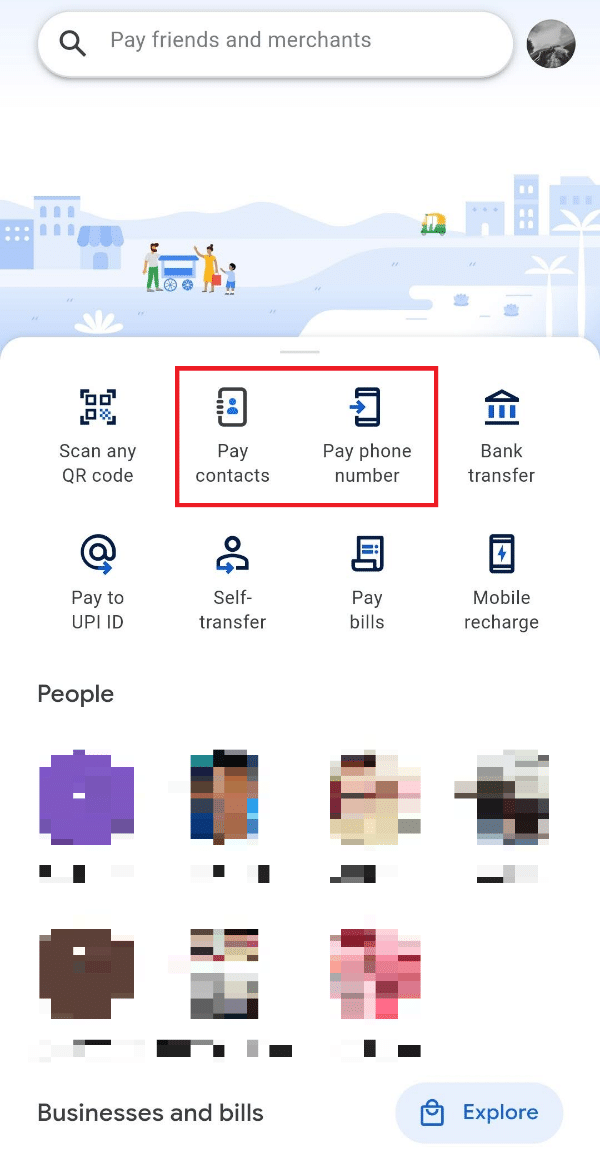 contactos de pago o número de teléfono de pago. Cómo encontrar quién acepta Google Pay