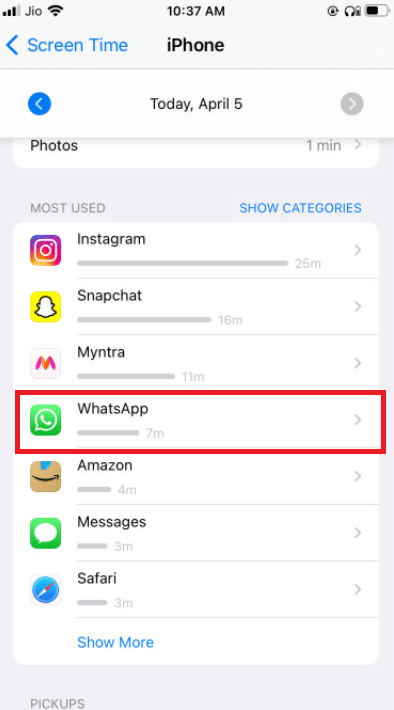 Toque en Whatsapp. Arreglar la videollamada de WhatsApp que no funciona en iPhone y Android