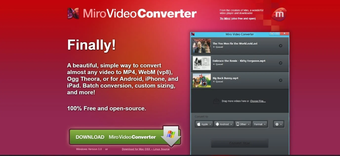 Convertitore video Mirò