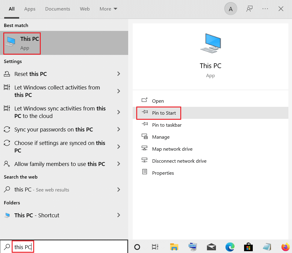 épinglez ce PC pour démarrer à partir de la recherche Windows. Comment obtenir cette icône PC sur votre bureau