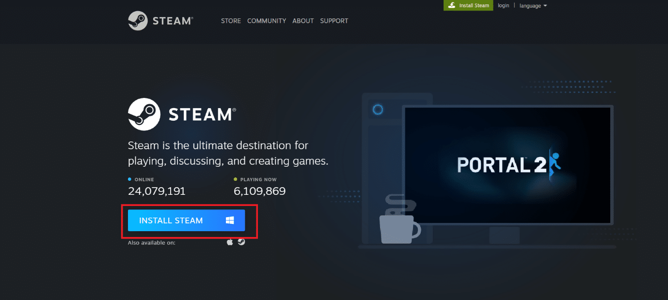 คลิกที่ติดตั้ง Steam Fix Steam จะต้องทำงานเพื่อเล่นเกมนี้ แก้ไขข้อผิดพลาดบริการ Steam