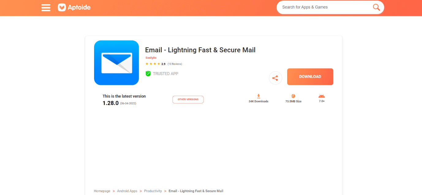 Eメール-LightningFast＆Secure Mail | Outlookの最良の代替案