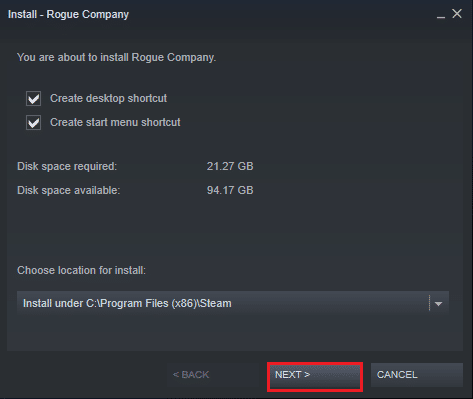 Por fim, siga as instruções na tela para instalar o jogo no seu PC. Corrigir PUBG não sendo lançado no Steam