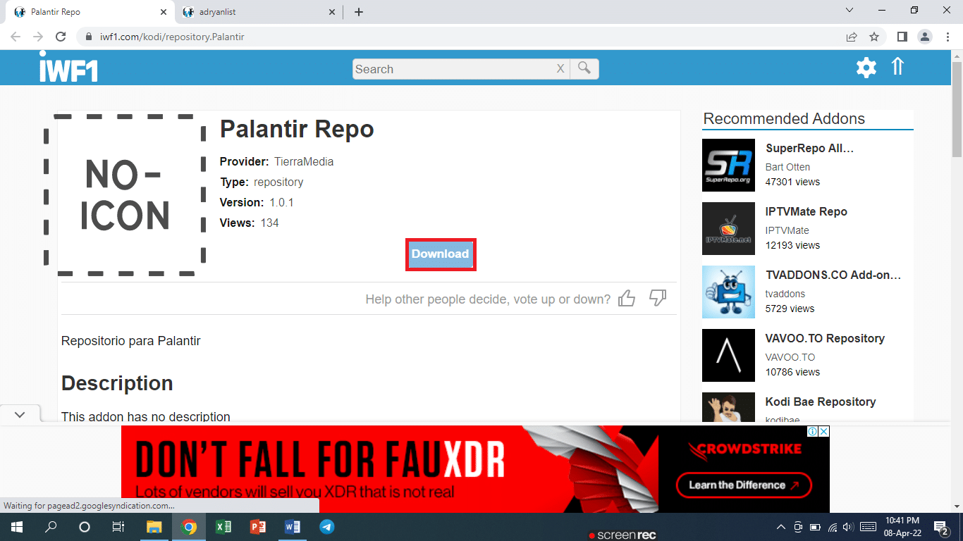 Palantir. Wie man spanische Filme auf Kodi anschaut