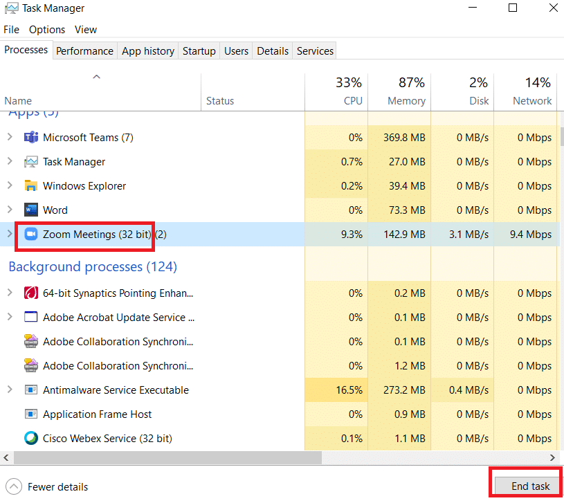 Wybierz powiększenie i zakończ zadanie. Napraw głośniki Logitech, które nie działają w systemie Windows 10