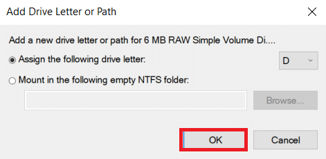 [OK]をクリックします。 WD MyPassportUltraがWindows10で検出されない問題を修正する方法