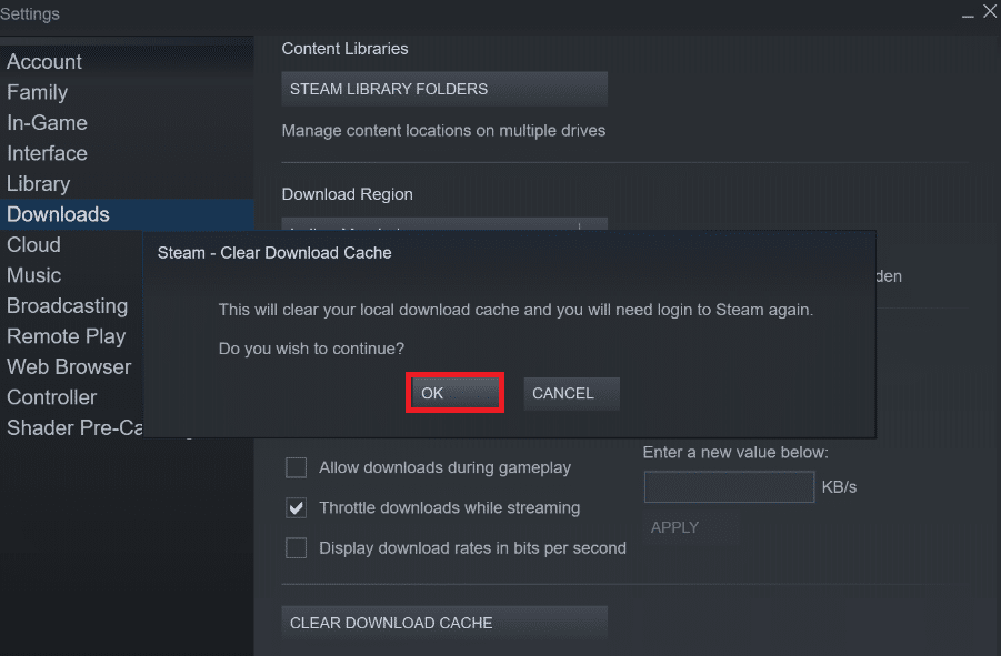 İşlemi tamamlamak için aşağıda gösterildiği gibi aşağıdaki açılır pencerede Tamam'ı tıklayın. Windows 10'da Steam Eksik Dosya Ayrıcalıklarını Düzeltin