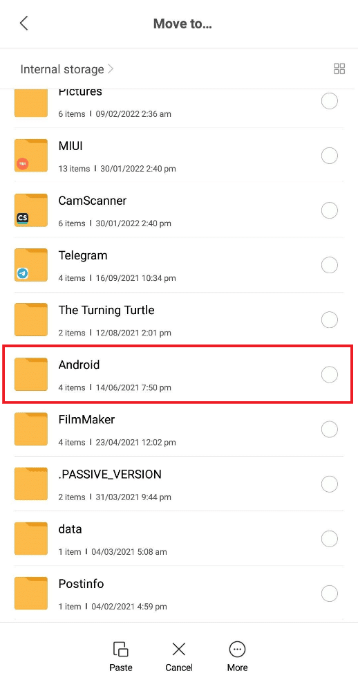 Stuknij w folder Android z listy. Jak otwierać pliki MOBI na Androidzie