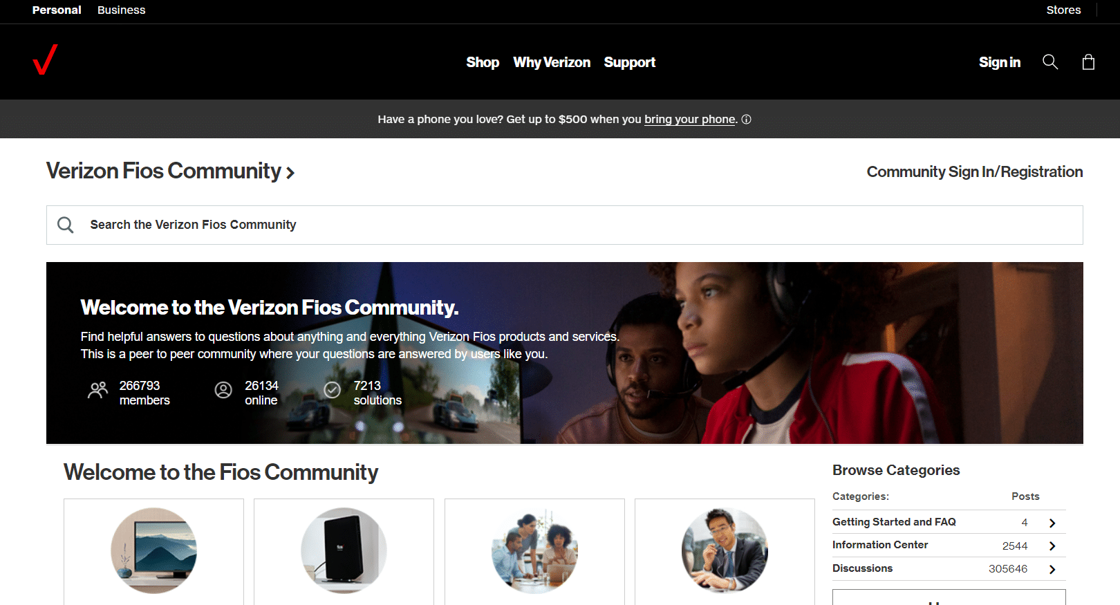 صفحة منتدى Verizon FIOS. كيف أحصل على إنسان في خدمة عملاء Verizon