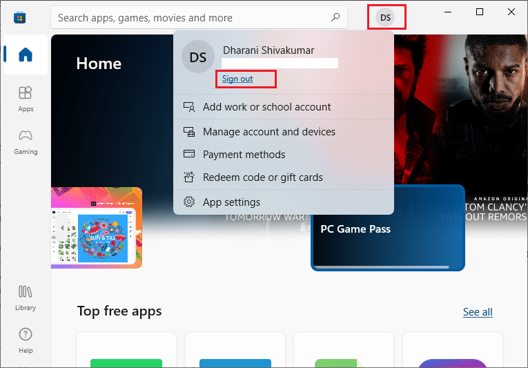 Klicken Sie nun auf Ihr Profilsymbol und wählen Sie dann die Option Abmelden. Fix Minecraft Launcher ist derzeit in Ihrem Konto nicht verfügbar